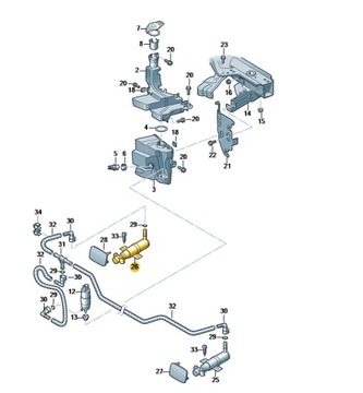 Розпилювач фара сторона права vw passat oe: 3c0955104a фото №1