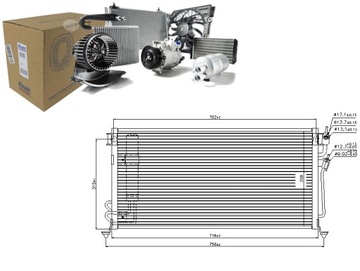 Nissens конденсатор радиаторов кондиционера mn151100 фото №1