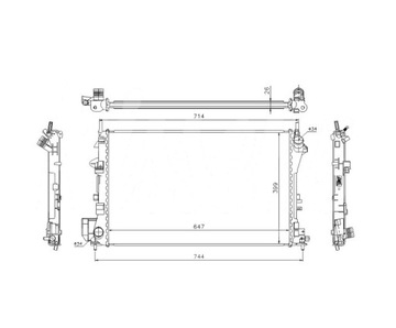 Opel signum 06.03 - 09.05 радиаторов 1300244 фото №1