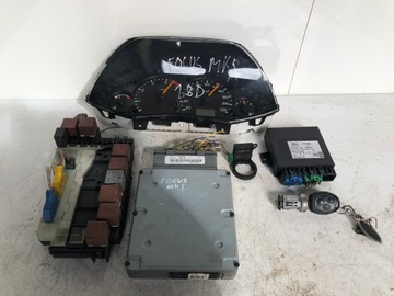 Блок управления набор стартовый ford focus mk1 1.8 tddi 1s4f-12a650-ae фото №1