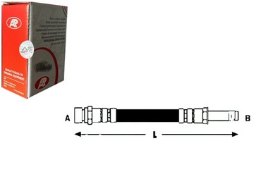 Ap шланг тормозной 7h0611701b 7h0611701c 7h06117 фото №1