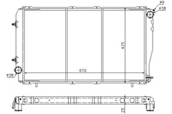 Nissens радіаторів двигуна subaru impreza, legacy i фото №1