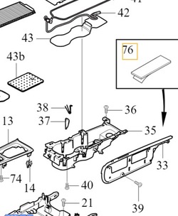 Volvo s60 iii v60 ii стрічка шумопоглинаюча середній t фото №1