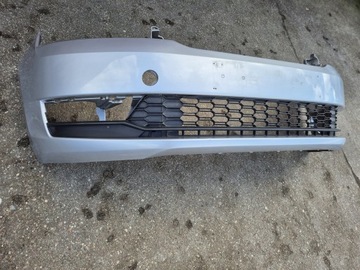 Skoda rapid рестайлинг 16- бампер переднее решётка 5ja la7w фото №1