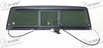 Скло задня dodge ram 2009-2019 темне з підігрівом з okienkiem фото №1