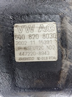 6q0820803g компрессор компрессор климат skoda fabia 1 i 1.4 benz 02-07 chb фото №1