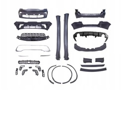 Dodge durango srt 2021-2024 бампер перед + зад комплект кузов kit фото №1