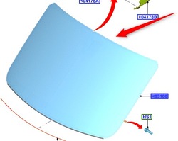 Скло передня ford фото №1