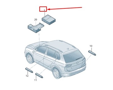 Vw sharan 7n keyless entry контроль контроль unit 5k0959434j фото №1