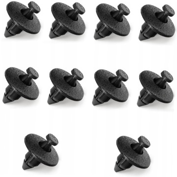 10x кліпса штифт підкрилки захисні накладки шасі honda crv фото №1