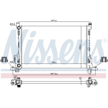 Радіаторів води nissens 630803 фото №1