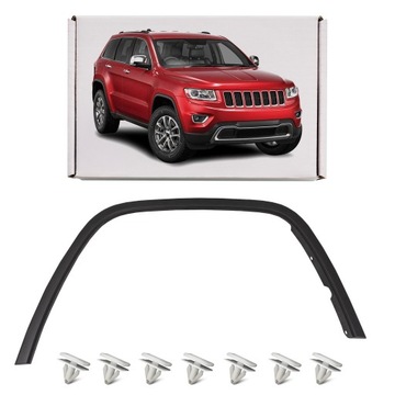 Jeep grand cherokee iv 10-17 планка крыло правая перед 1mp38rxfaf + клипсы фото №1