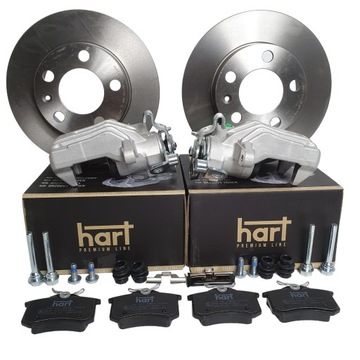 Супорт зад праві+ лівий гальмівні колодки диски golf iv leon octavia фото №1