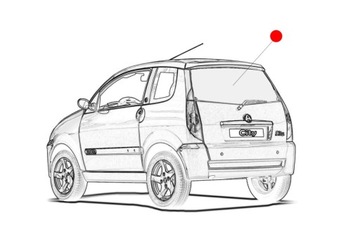 Скло зад aixam city gto з підігрівом тонована фото №1