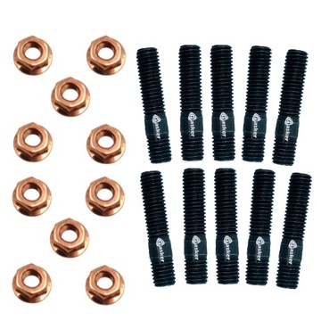 Болты шпильки коллектора выпускного m10x30 гайка фото №1