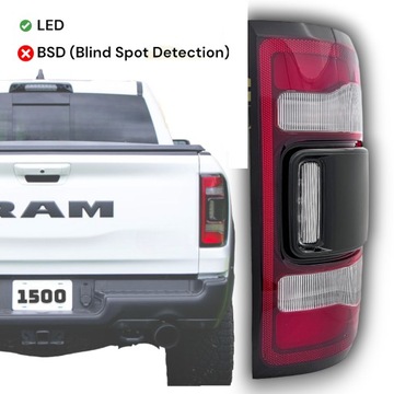 Лампа led задняя правая ram 1500 19-23 фото №1