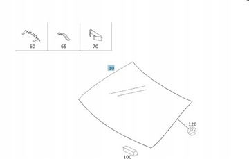 Оригінальна скло передня mercedes класу s фото №1