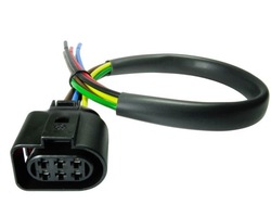 Соединитель штекер жгут 6 pin 1j0973733 з кабелем 2,50mm2 фото №1