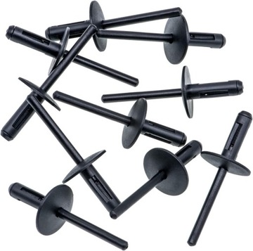 10x nit пластиковий 6x18 bmw mini – кліпса підкрилки порога бампера крила фото №1