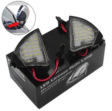 Лампочки led зеркал vw eos golf v vi passat b5 b6 skoda superb фото №1