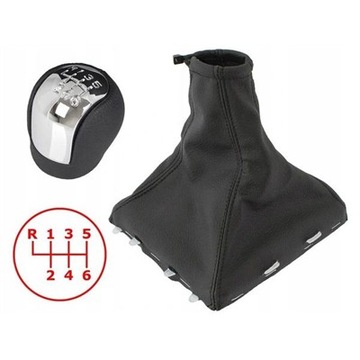 Ручка изменения коробки передач чехол opel vectra c signum 6 фото №1