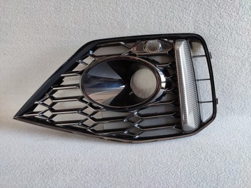 Audi rs4 b9 8w0 rs5 8w6 рестайлінг 19- решітка заглушка ліва карбон 8w0807681as фото №1