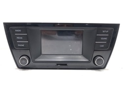 Радіо skoda fabia iii 6v0035871d тюнер фото №1