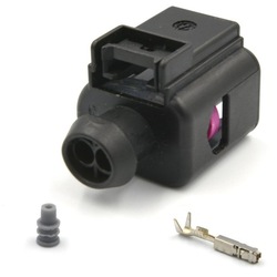 Роз'єм штекер з'єднувач 1j0973702 джгут 2 pin vw audi фото №1