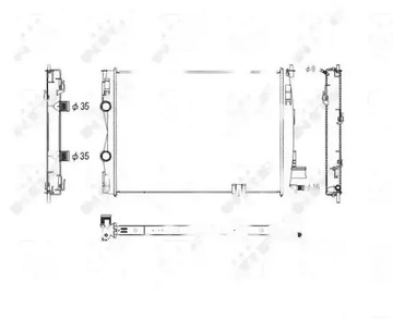 Радіаторів води 53756 nrf nissan qashqai i фото №1