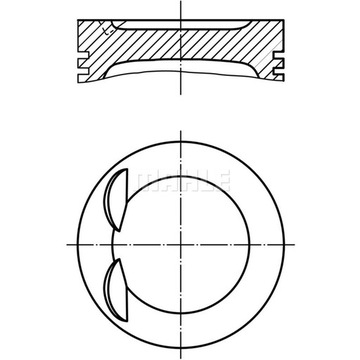 Поршень 06h107065ab, 06h107065am, 06h107065be mahle фото №1