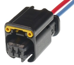 Жгут штекер sicma 2p датчик citroen peugeot c 1801176-1 чёрная фото №1