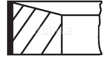 Кольца поршневые mahle 022 13 n0 фото №1