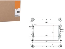 Nrf50219 радиаторов opel vectra b 1,6-2,6 95-03 фото №1