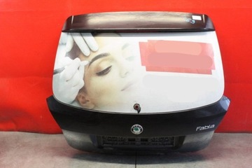 Кришка багажника зад задня чорна skoda fabia 2 ii універсал 07-10 фото №1