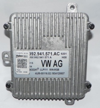 Skoda kamiq модуль led перетворювач 992941571ac 992941571a оригінальний номер фото №1