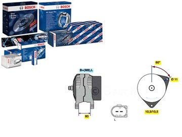 Генератор bosch 504087183 124325122 dra0015 фото №1