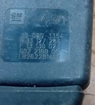 Натягувач застібка ременя лівий перед opel zafira b astra h signum 13127266 фото №1