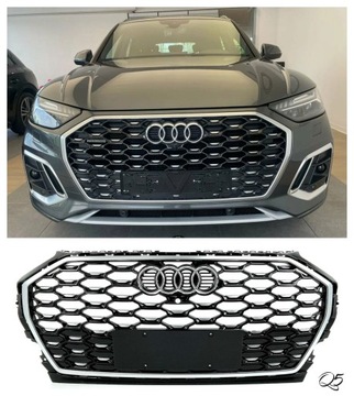 Решітка радіатора решітка q5 80a 80f рестайлінг sportback s-line 2021+ фото №1