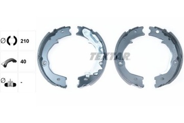 Textar набір гальмівна колодка гальмівних, гальмо postojowy 91072700 фото №1
