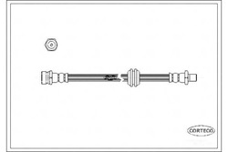 Corteco 19033013 шланг гальмівний гнучкий фото №1