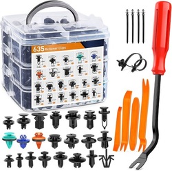 Набор универсальных клипсы автомобильных 635 szt фото №1