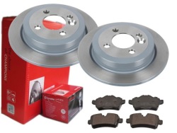 Диски гальмівні колодки brembo зад mini r55 r56 r57 r58 259m фото №1