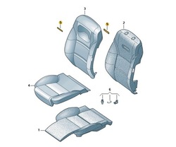 Вставка декоративна сидінь передніх комфорт audi a8d3 4e0881849 4d9 фото №1
