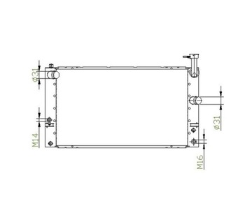 Радіаторів toyota prius, 04 - 09 1604121280 фото №1