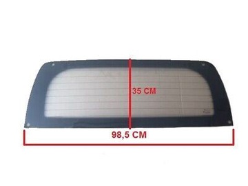 Стекло зад aixam 300 400 500 с подогревом заменитель фото №1