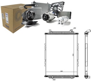 Nissens радиаторов двигателя rvi kerax dci11-270-dxi1 фото №1