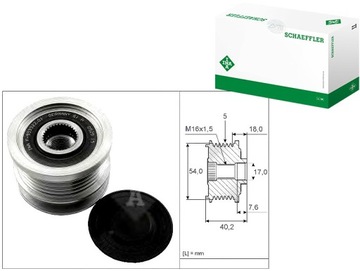 Колесо пасове генератора opel фото №1