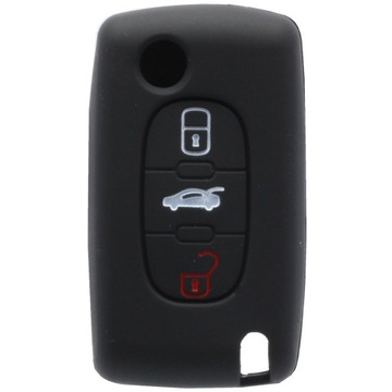 Case чехол силиконовые ключа peugeot 407 607 807 фото №1