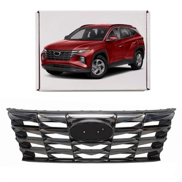 Hyundai tucson iv nx4 2020+ решітка радіатора переднє темний хром 86350n7100 фото №1