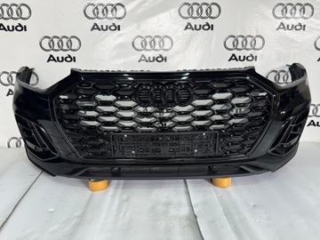 Audi q5 fy 80a рестайлинг po рестайлинг 2020-2024 бампер переднее 4x pdc чёрный line фото №1